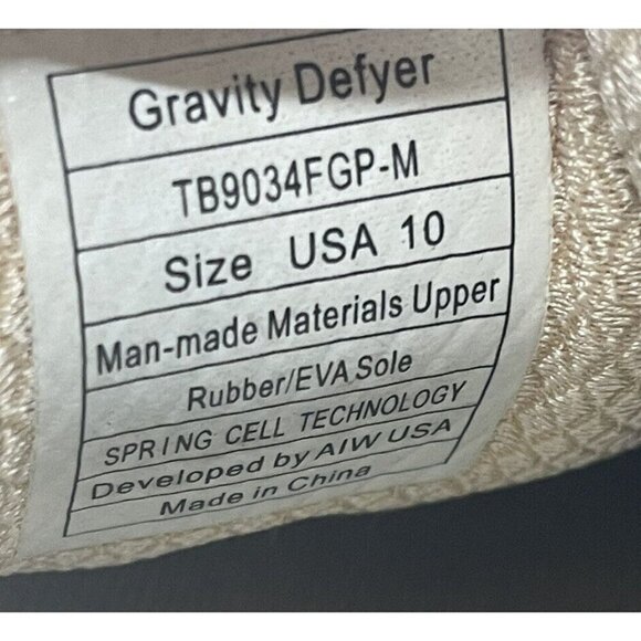 GDEFY Gravity Defyer XLR 8 Comfort Gray Running Shoes Women's Sz 10 TB9034FGP-M - Picture 8 of 9